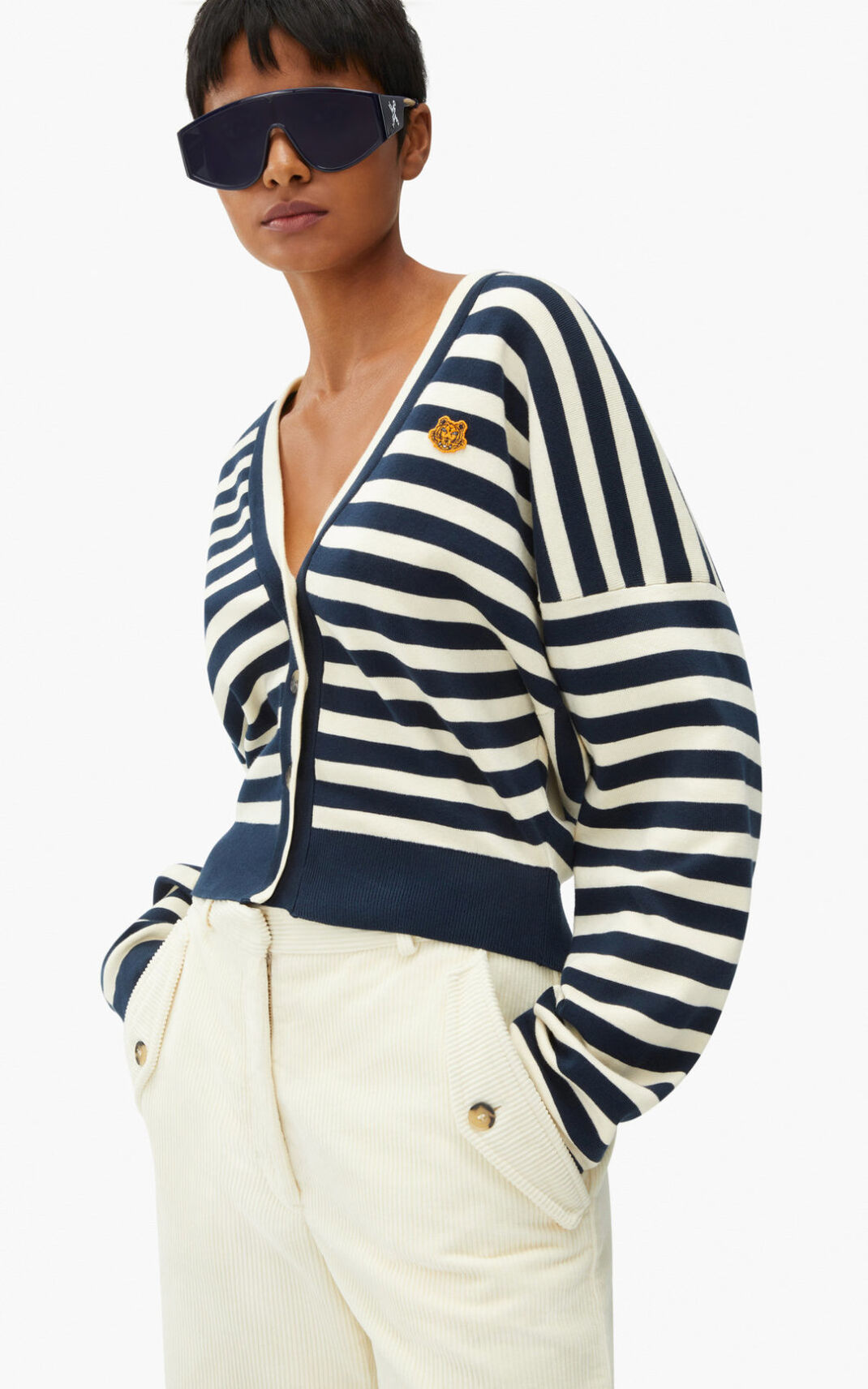 Kenzo Tiger Crest striped Vest Dames Room | 02615DIFR